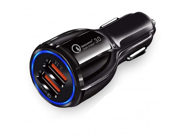 DVAIO CC-50 / 3.1 Amp Dual USB Port Car Charger With Data Cable